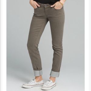 prAna w4kara115 Kara Organic Cotton Stretch Slim Jeans Brown